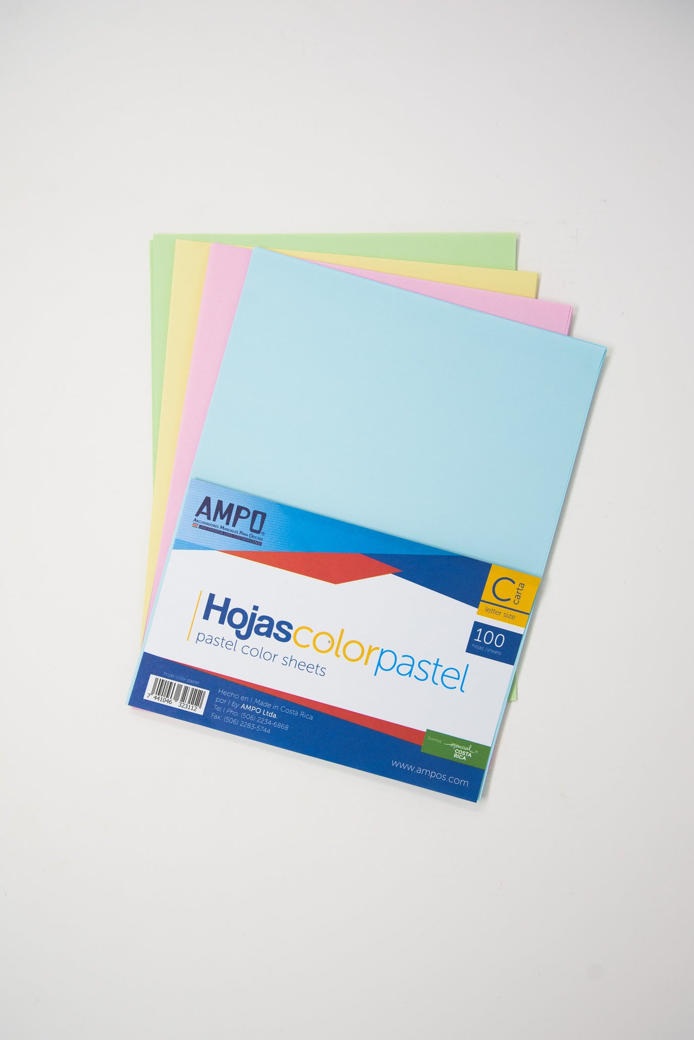 Papel Bond De Colores 8 12 X 11 Ampo— Cia Atlas 6167