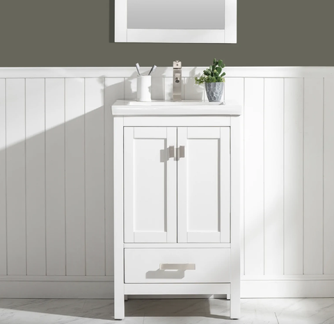 Valentino 24" Single Vanity - White