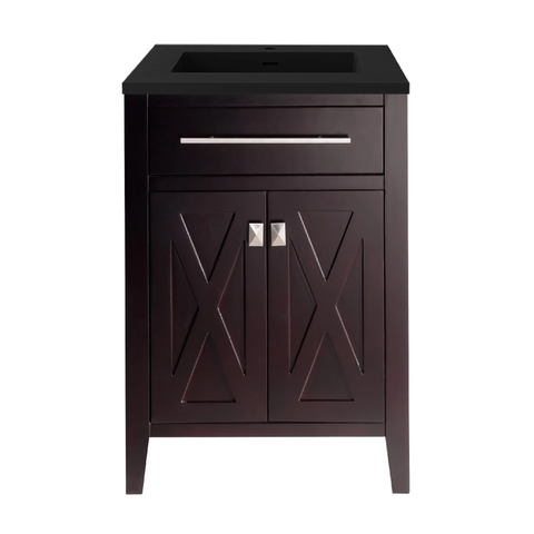 Wimbledon - 24 - Cabinet with Matte Black VIVA Stone Solid Surface Countertop