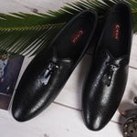 Kolapuri Centre Men's Ethnic Occasual Black Casual Shoe