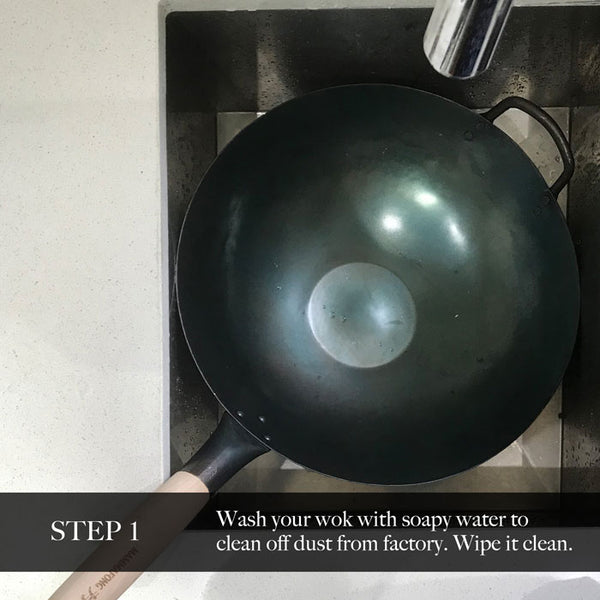 How To Clean A Wok With Food Stuck On It