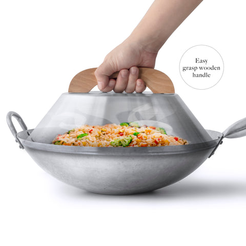 12 Inch Aluminum Wok Cover