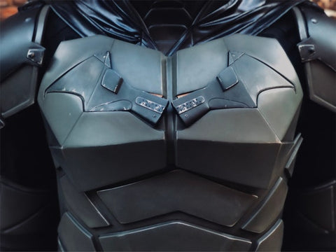 Batman movie suit and logo 2022
