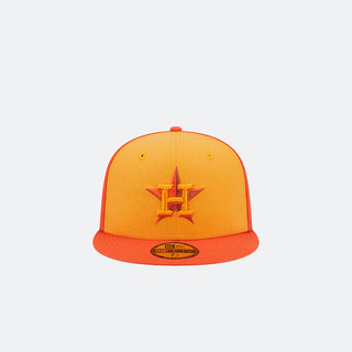 Houston Astros New Era Tri-Tone 59FIFTY Fitted Hat - Orange