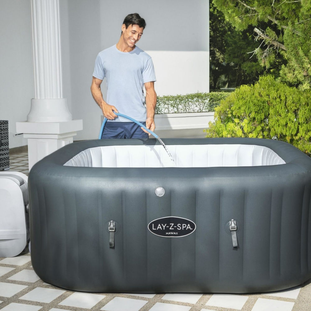 Lay-Z-Spa Hawaii Pro HydroJet 60031 Inflatable Hot Tub Spa by Bestway ...