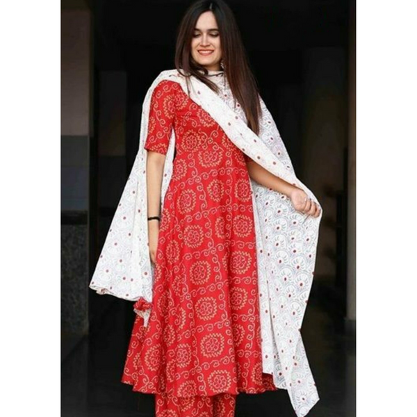 Cotton Red Doll Plain Panites Set at Rs 450/set in New Delhi