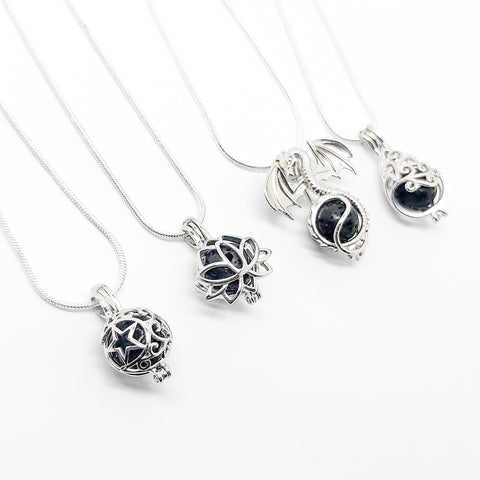 Sterling Silver Necklace Diffusers