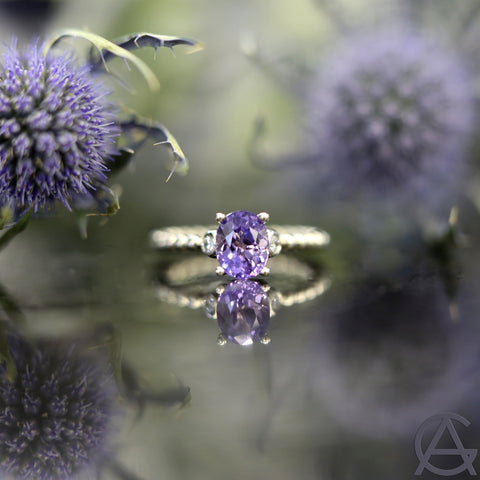 Goldart Purple Sapphire Ring 