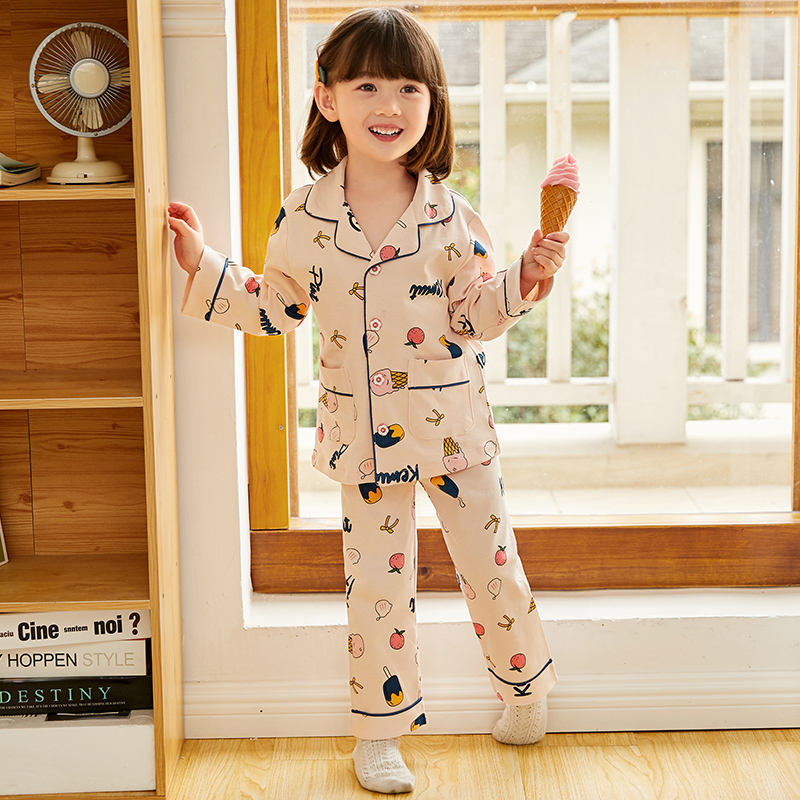 Toddler Girl's Short Cotton Poplin Pajamas for Summer
