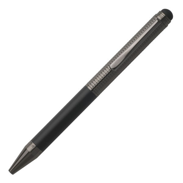 Hugo Boss Dark Grid Chrome Ballpoint Pen HSI5164