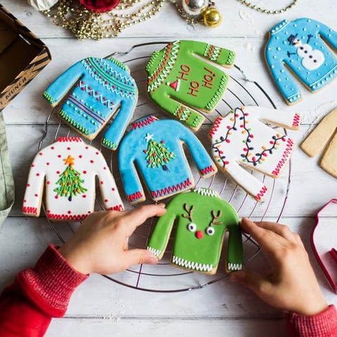 Craft & Crumb Christmas jumper biscuit baking kit