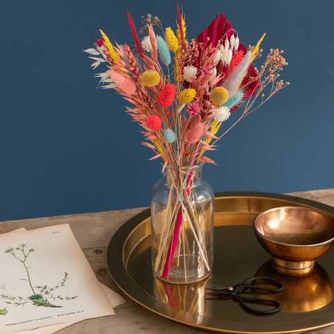 Letterbox posie with glass vase from Glenstocken