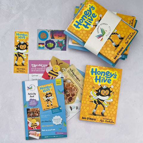 Honey's Hive book and activity pack by Parrot Street Book Club