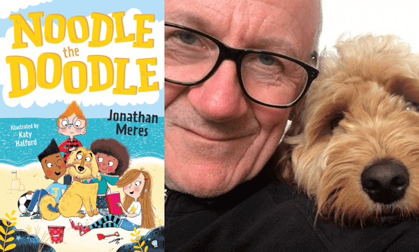 Noodle the Doodle by Jonathan Meres. Book cover and author photograph.