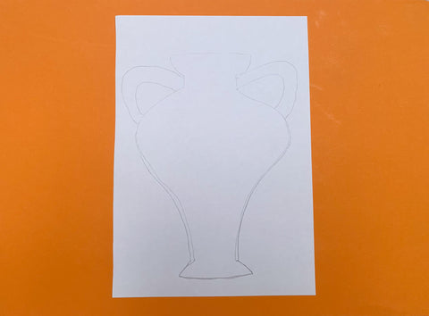 Sketched outline of a Roman urn