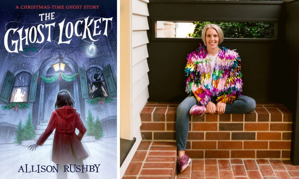 The Ghost Locket by Allison Rushby. Book cover and author photo.