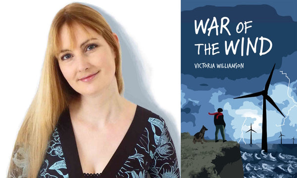 War of the Wind by Victoria Williamson. Book cover and author photo.
