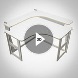 Corner Desk - White