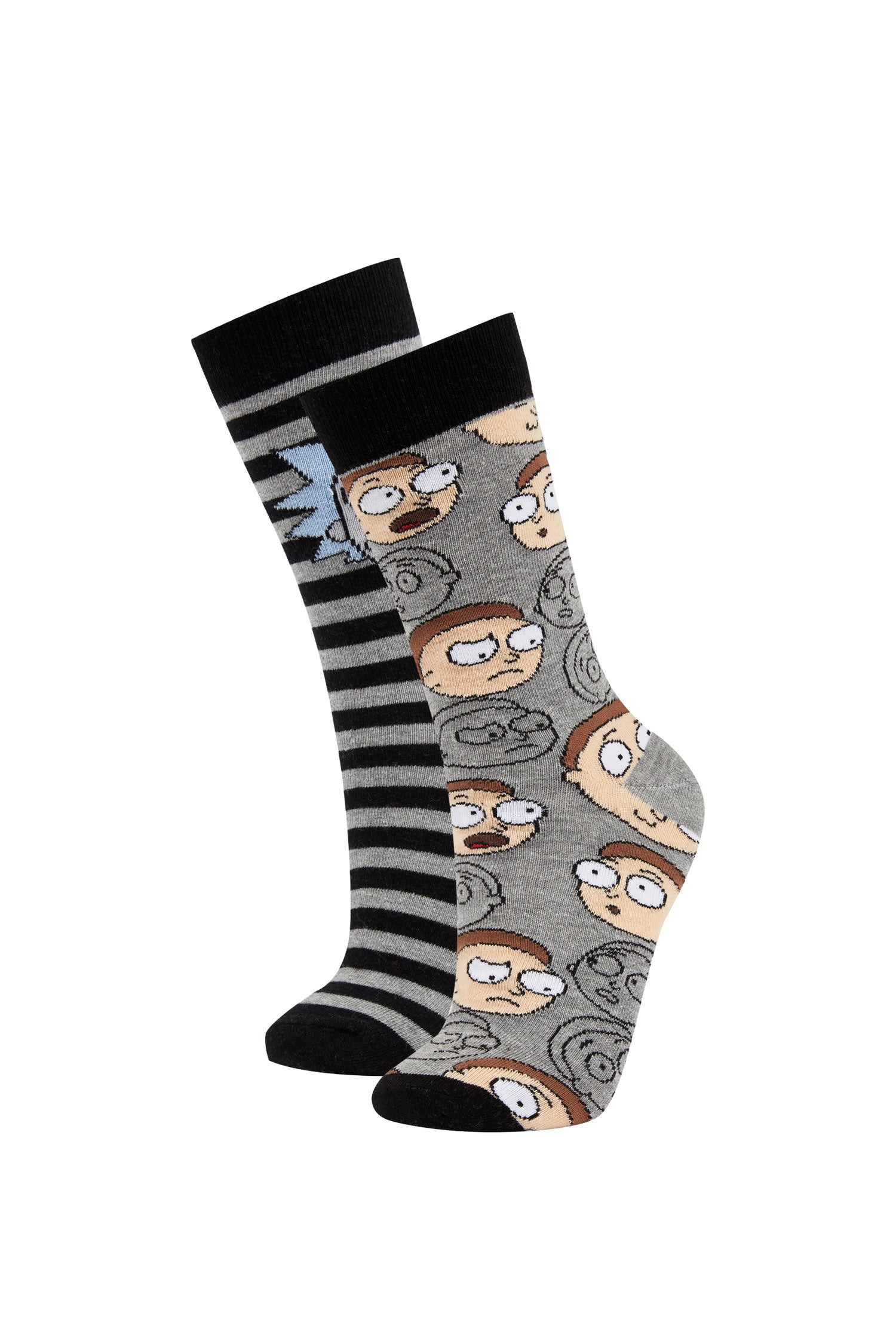 2-er Pack Rick&Morty Lizenzierte lange Socken - Gemischte Farbe