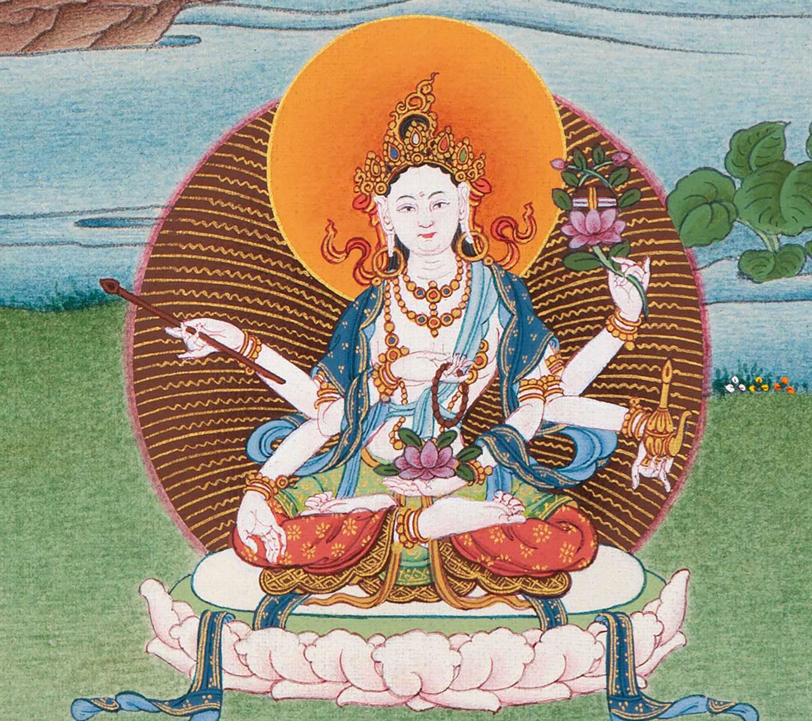 21 Tara of the Surya Gupta Tradition in Thangka