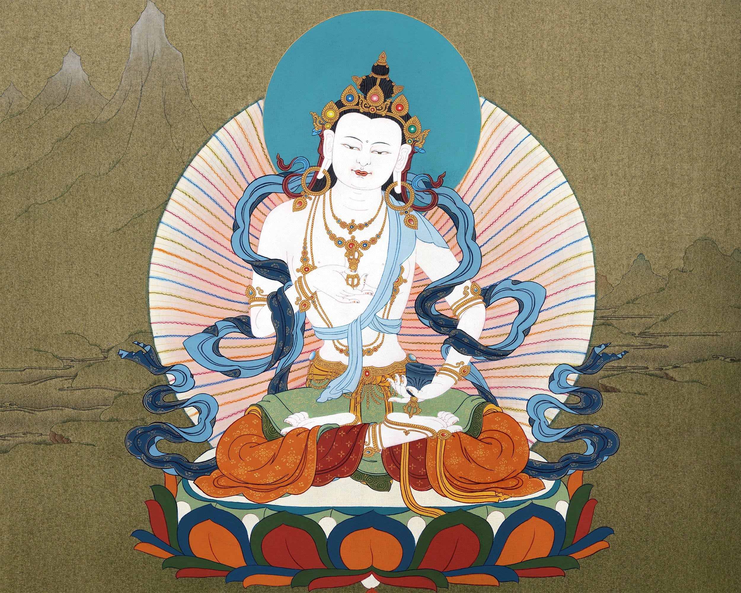 Dorje Sempa | Tibetan Thangka Painting | Vajrasattva Thangka