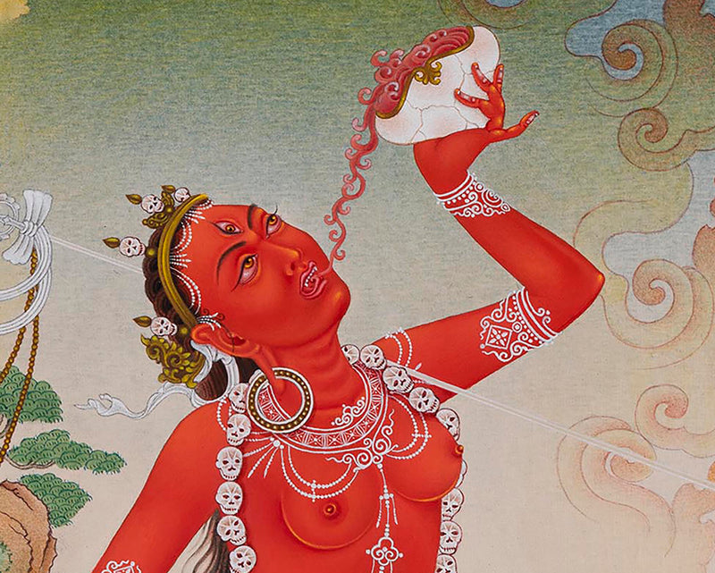 Vajrayogini Thangka | Traditional Buddhist Hand Painting