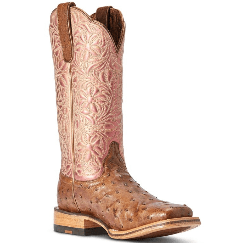 Ariat Women's Donatella Distressed Chocolate Square Toe Western Boots 10042383