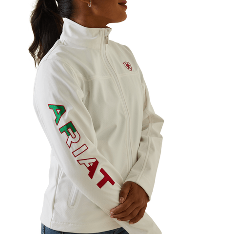 Ariat Women's Classic Team White Softshell Mexico Jacket 10043548