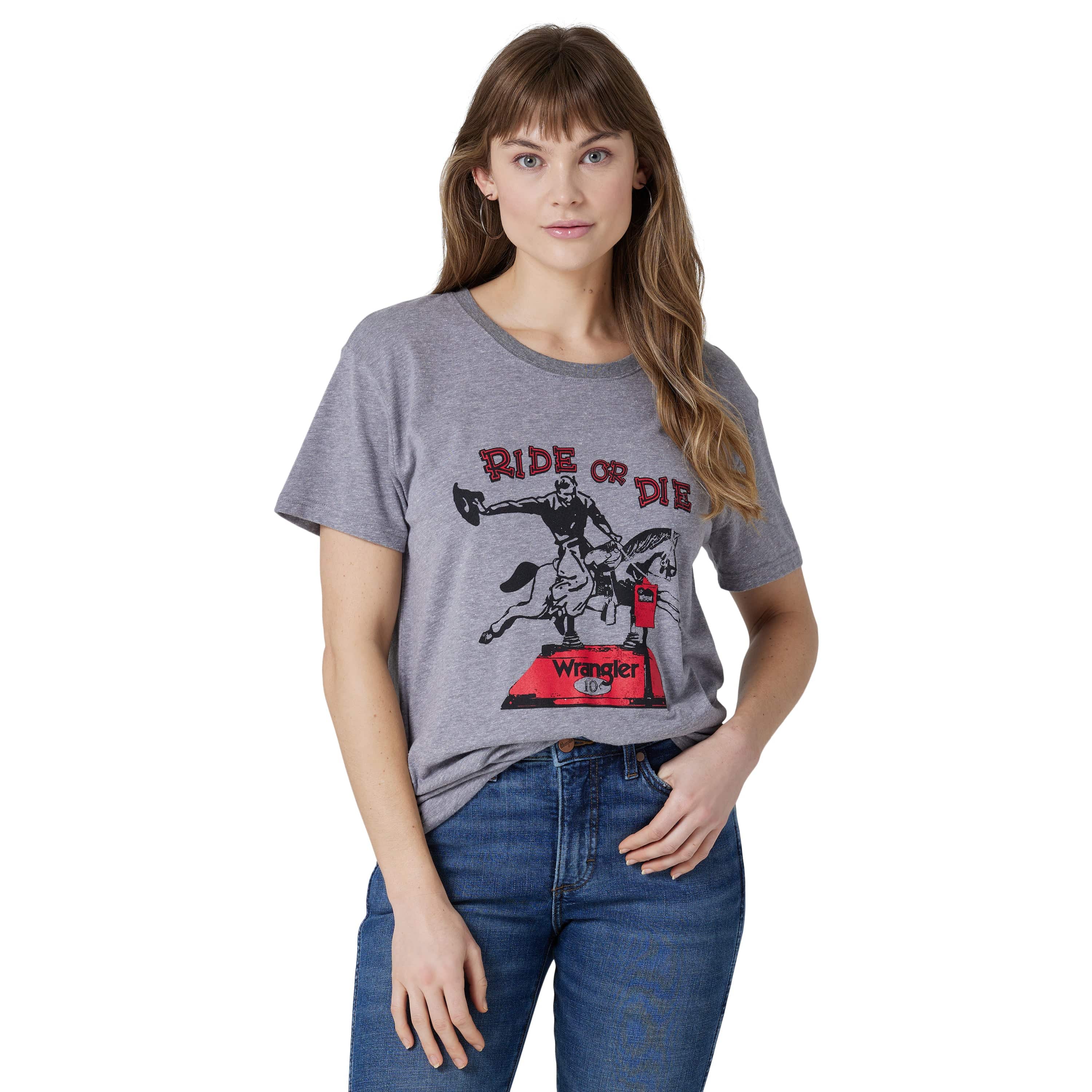 Wrangler Women's Retro Granite Ride or Die Boyfriend Graphic Tee 11232 -  Russell's Western Wear, Inc.