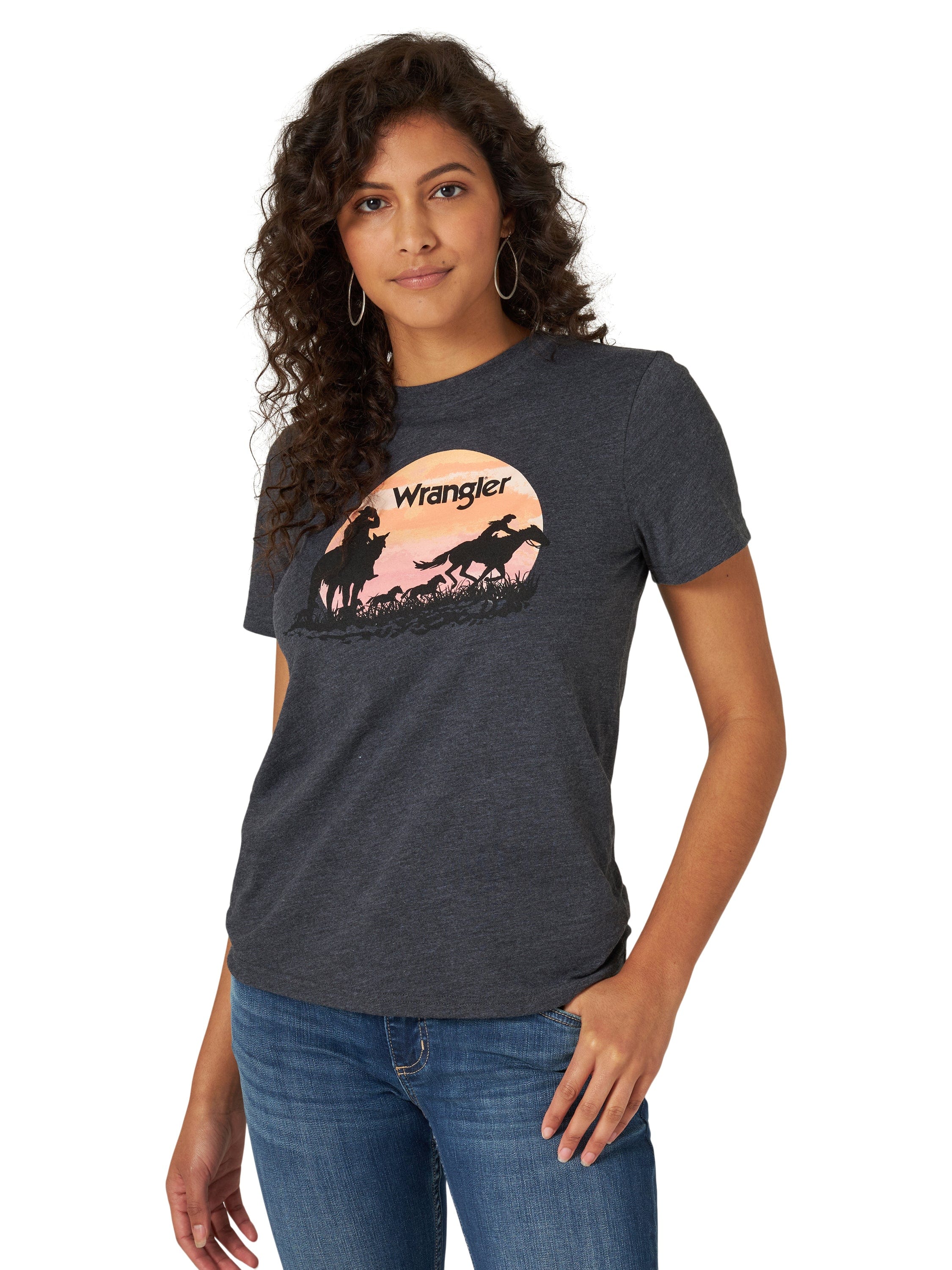 Women's Wrangler Retro Cowgirl Silhouette Graphic Tee 112318877 - Russell's  Western Wear, Inc.