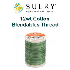  Sulky Of America 12wt Cotton Thread, 330 yd, Turquoise