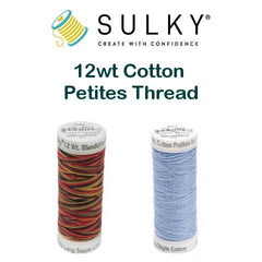 Dark Burgundy - Sulky 12wt Cotton Petites Thread 50 yds