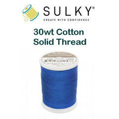 Sulky 12 Wt. Cotton Thread - Black- 300 yd. Spool