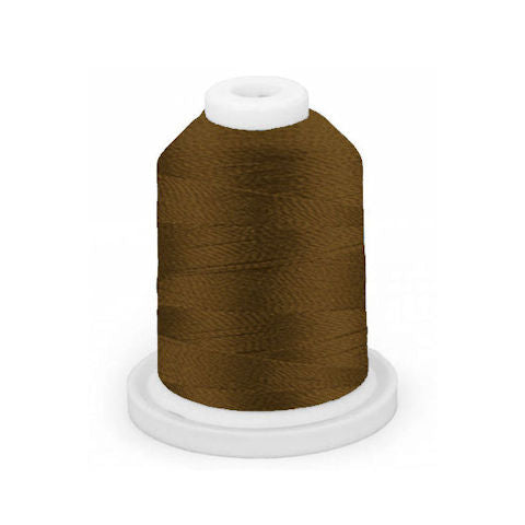Robison Anton Rayon #122 Embroidery Thread, 5000M Cone, Color 2201, OLD GOLD