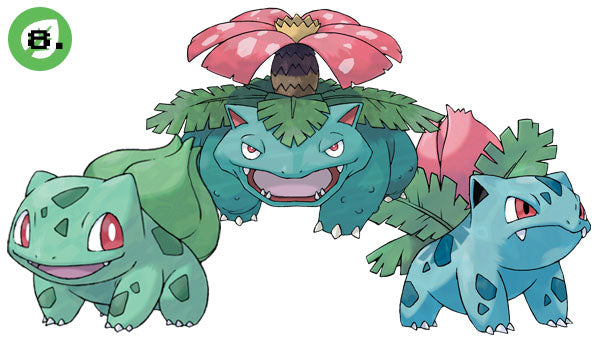 Bulbizarre, Herbizarre et Florizarre Pokemon Starter