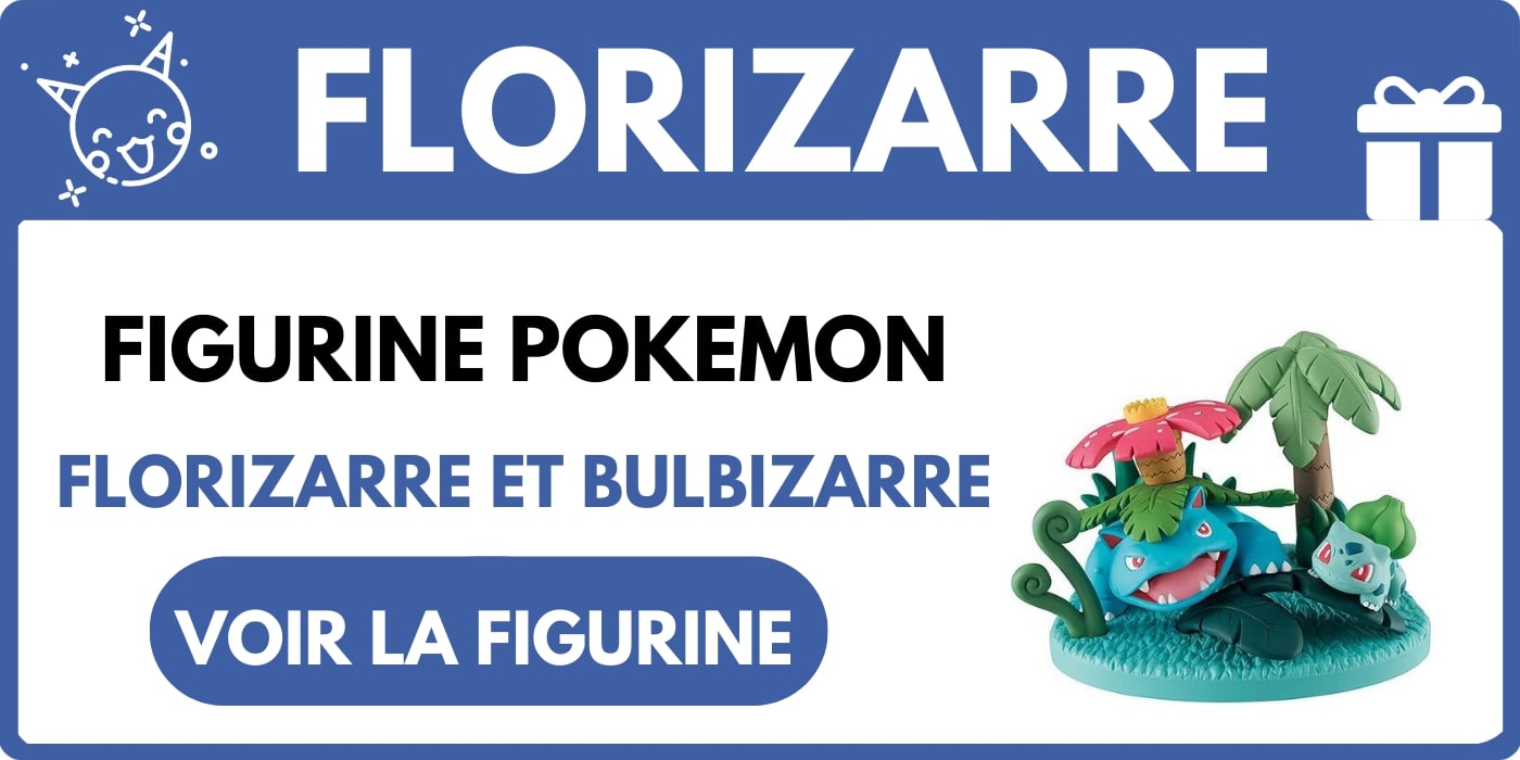 FIGURINE POKÉMON FLORIZARRE ET BULBIZARRE