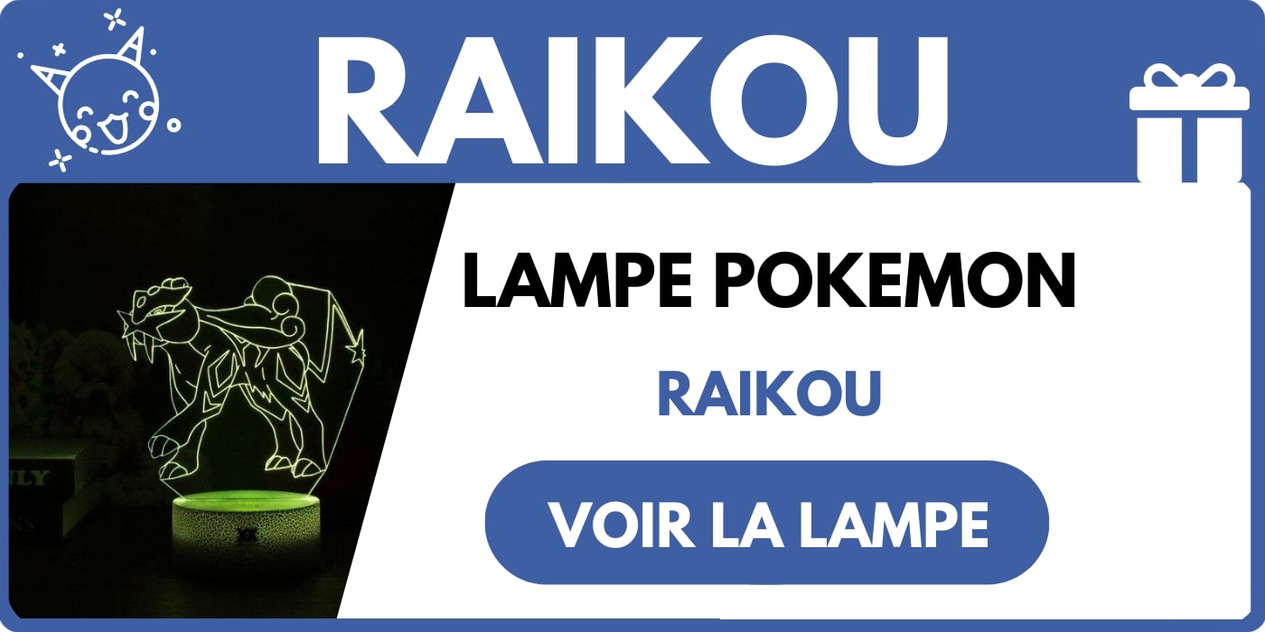 LAMPE RAIKOU POKEMON