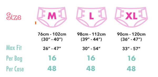 Lil Bella Sizing Chart