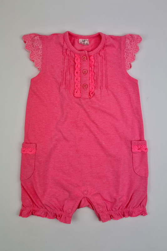 Newborn - 10lbs 'Hug Me' Pink Bodysuit (Primark) –