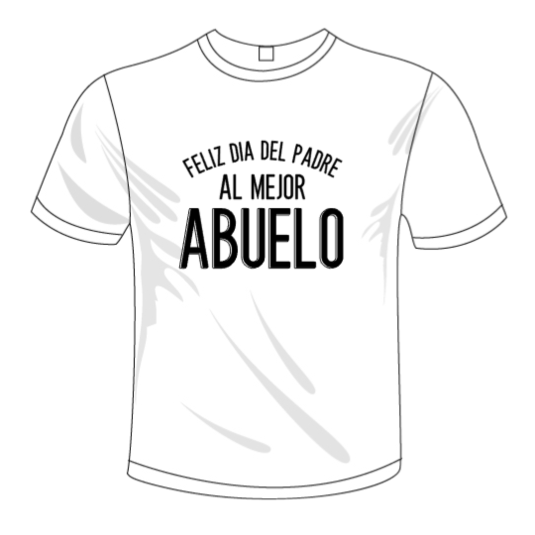 Camiseta - Feliz Día del Padre al Mejor Abuelo – CraftsbyWendyHerrera