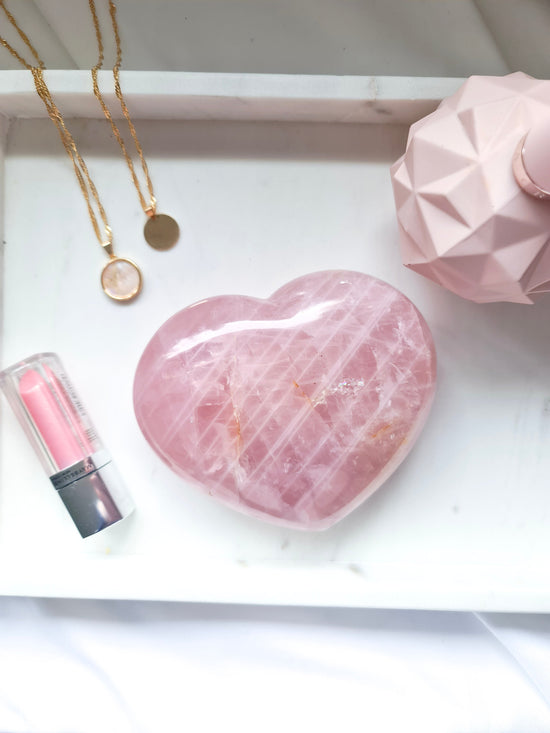 Rose Quartz Heart