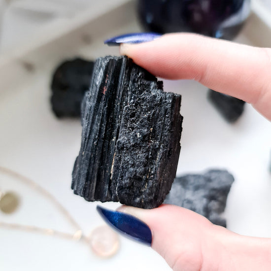 Black Tourmaline Raw Crystal