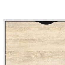 Load image into Gallery viewer, Shoe Cabinet 3 Drawers White and Oak

