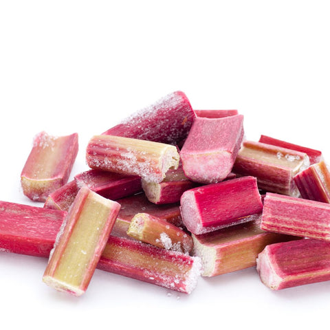 Cut rhubarb with sugar