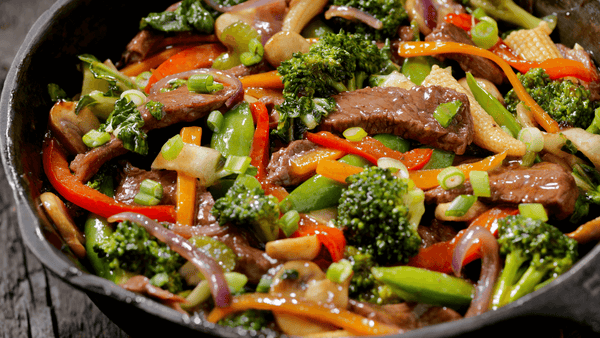 Beefy Veggie Stir-Fry for Dogs 