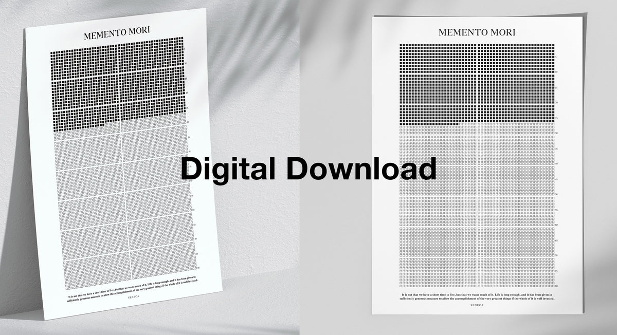 Stoic Reflections Memento Mori Life Calendar (download)