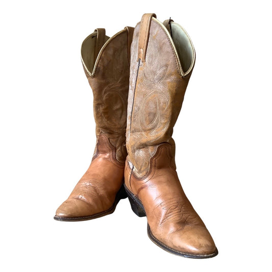 Vintage Acme Boots with Floral Design – PEOPLE OF THE VALLEY