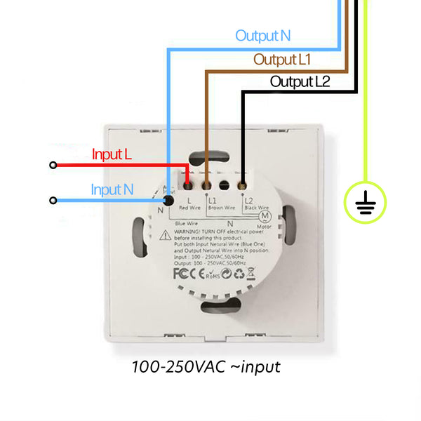 Commande sans fils pour interrupteur de volet roulant connecté