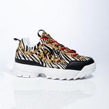 chunky sneakers animal print