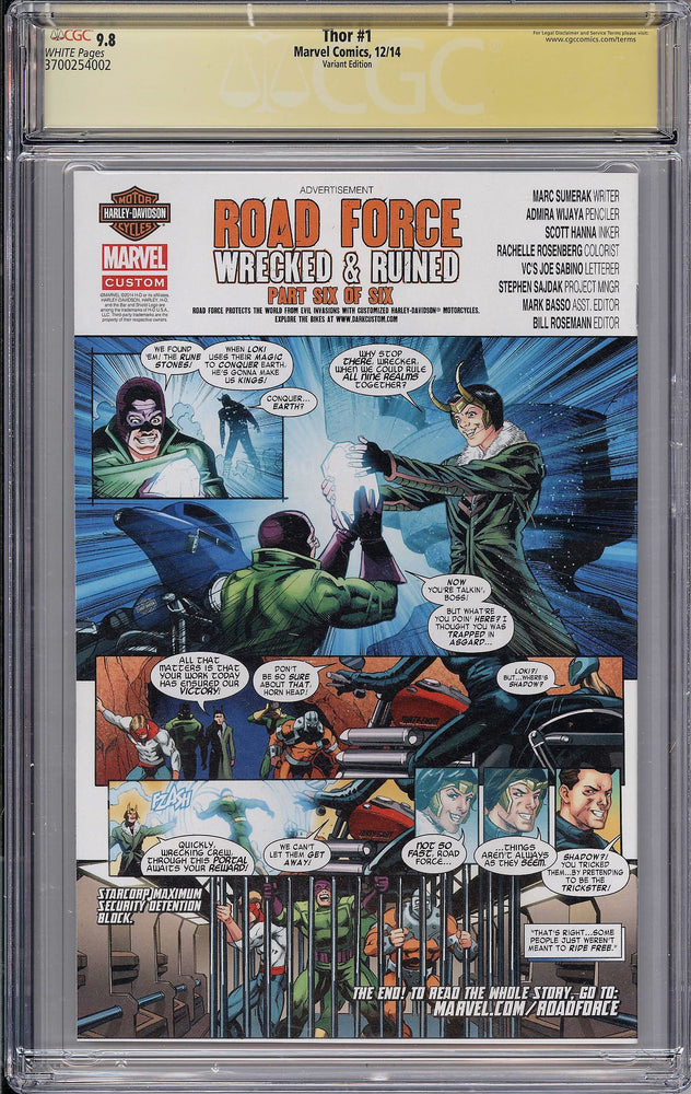 Amazing Spider-Man #1 CGC SS 9.8 Clayton Crain Virgin Variant